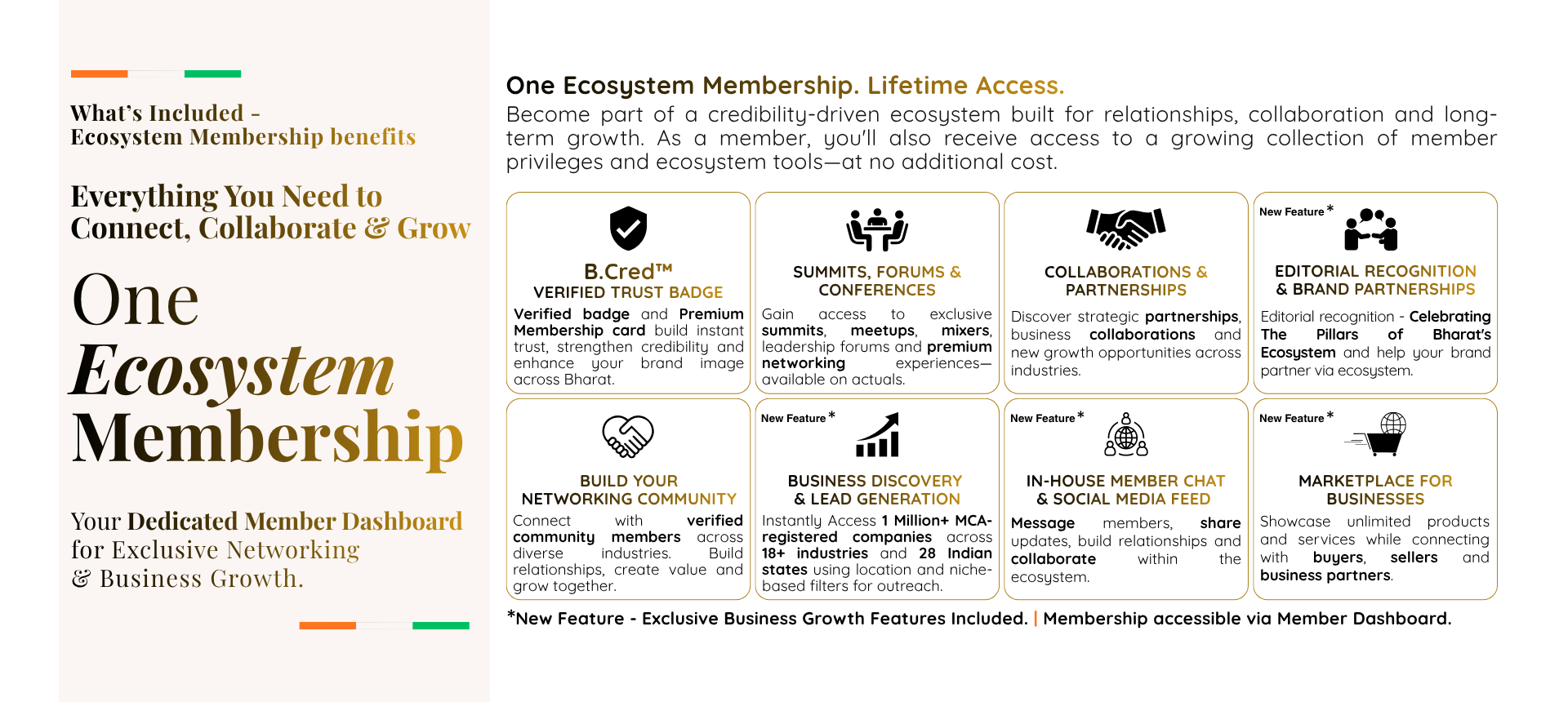B.Marketplace and B.Connect - Access high-value B2B marketplace and networking