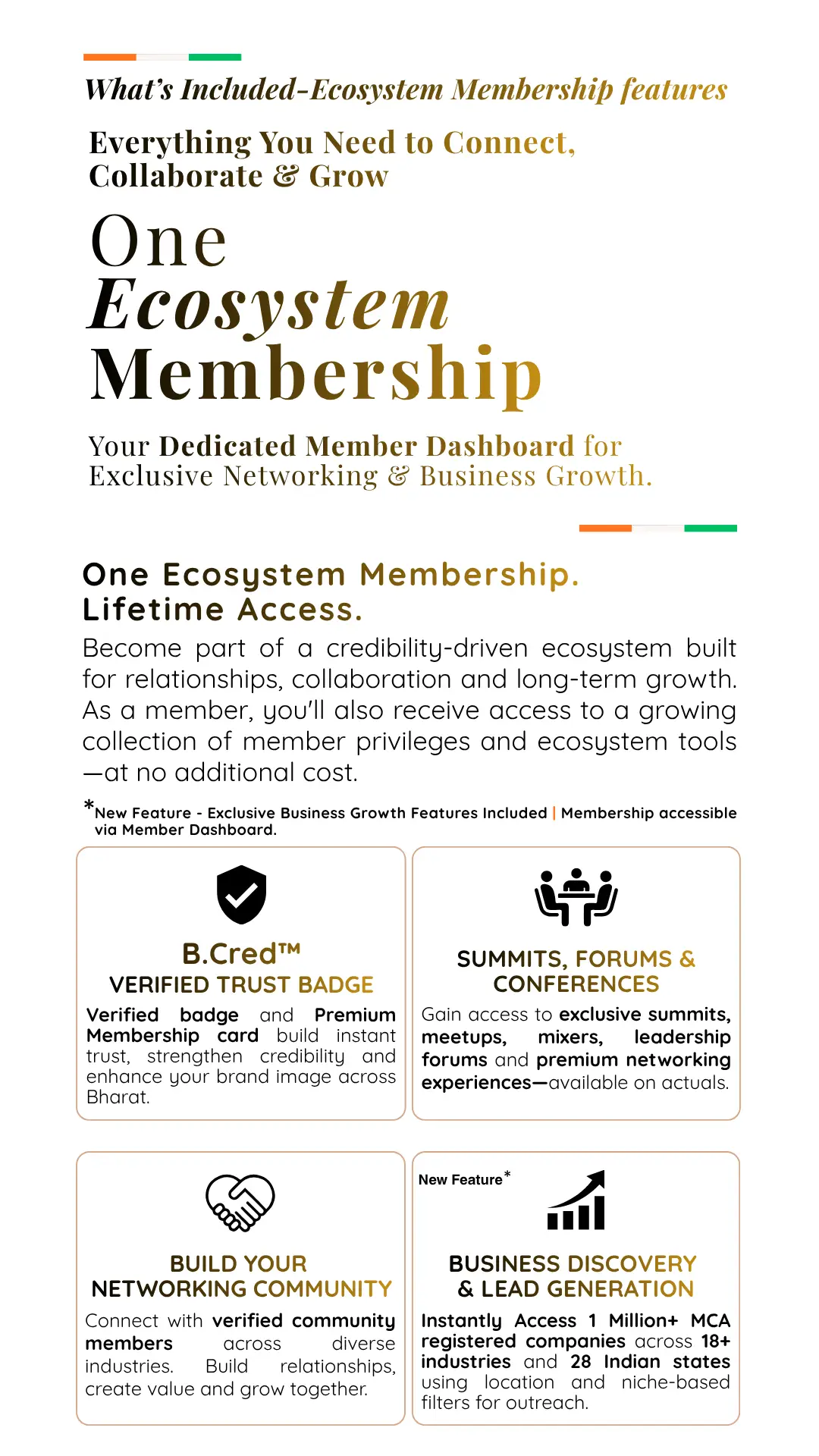 B.Marketplace and B.Connect - Access high-value B2B marketplace and networking