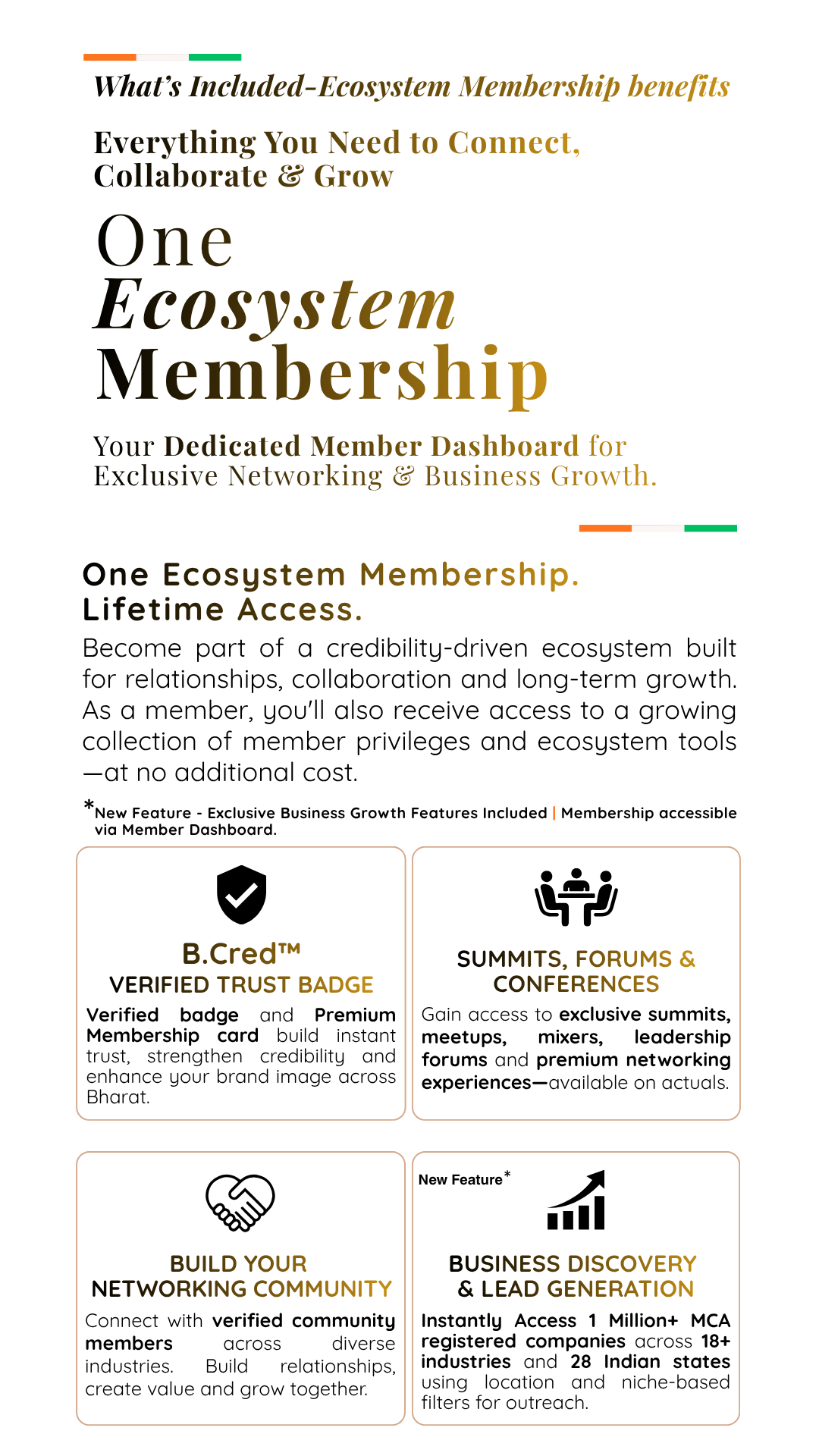 B.Marketplace and B.Connect - Access high-value B2B marketplace and networking