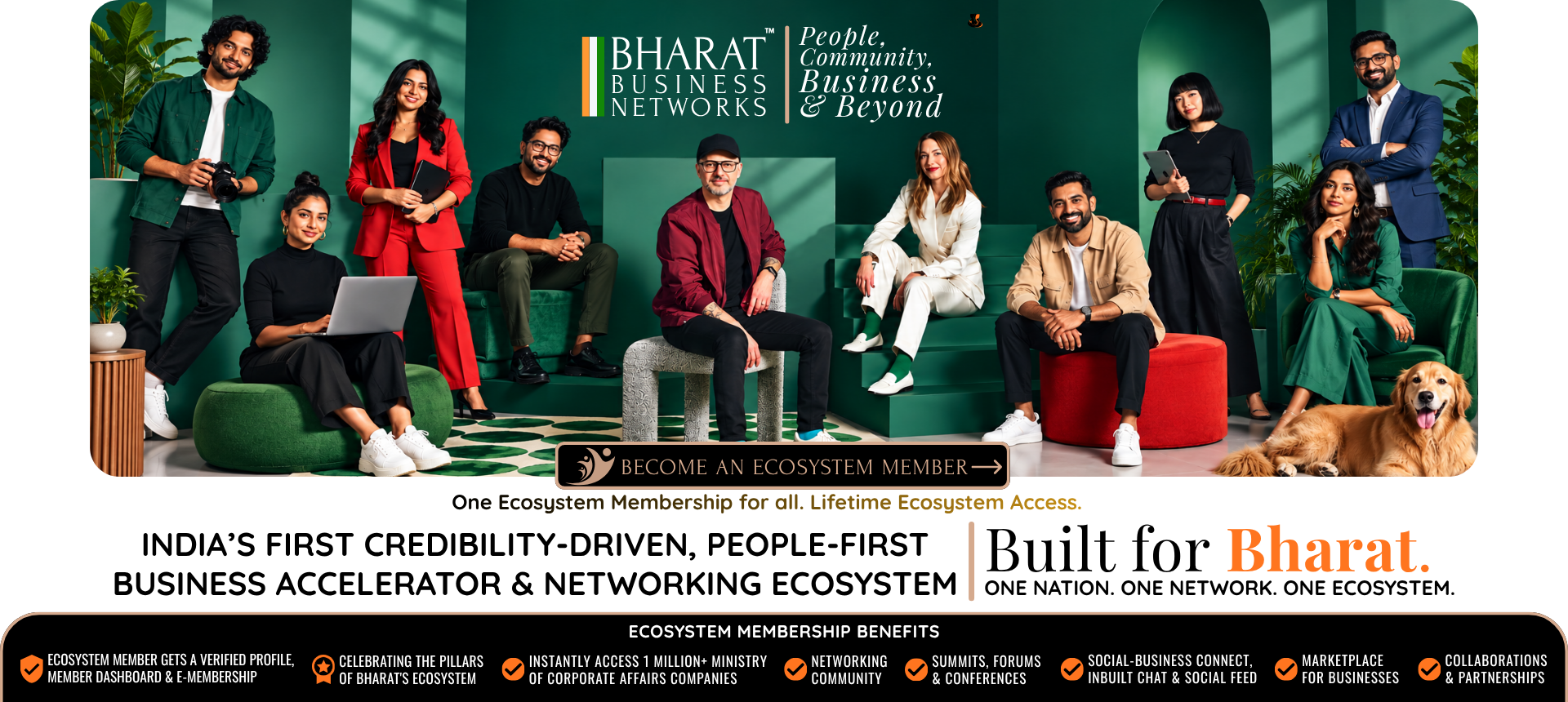 Bharat Business Networks - Access 10 Lakh+ Verified Companies Bharat Business Networks Ecosystem - India's Premium Business Accelerator & Network Ecosystem